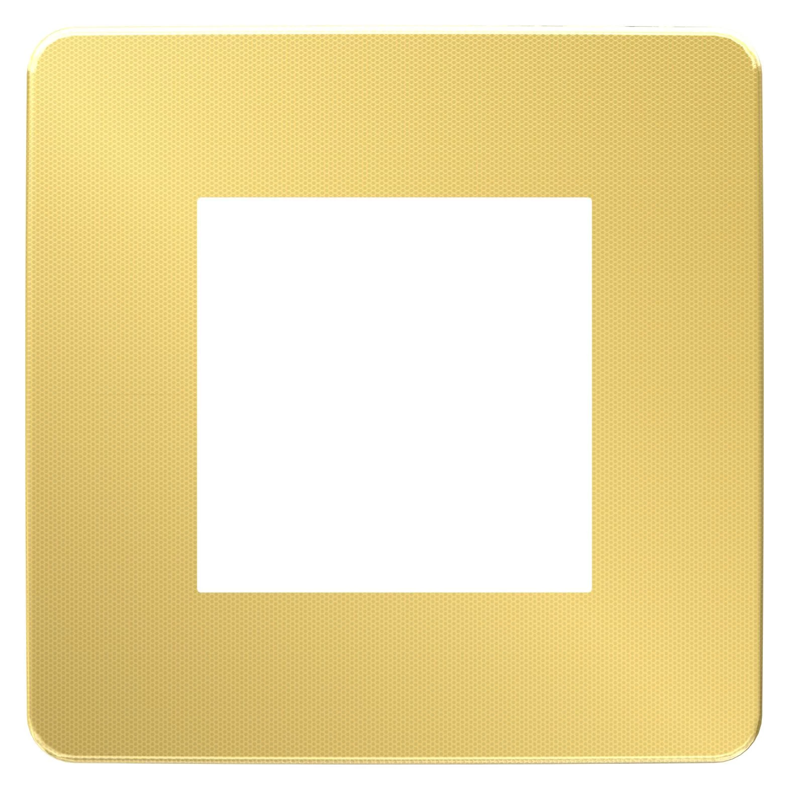  артикул NU280260 название Рамка 1-ая (одинарная), Золото/Бежевый, серия Unica Studio, Schneider Electric